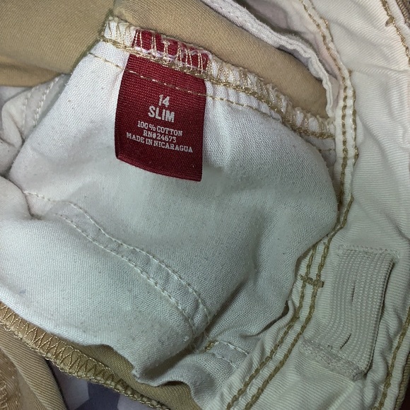 Arizona Jeans Khaki pants Sz boys 14 Slim - Picture 6 of 6